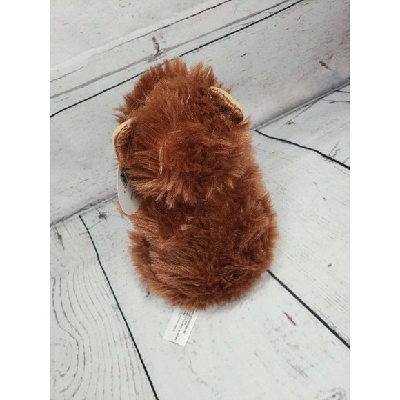 Greenbrier International Brown Fuzzy Teddy Bear Plush Lovey Stuffed Animal Toy - Picture 8 of 9